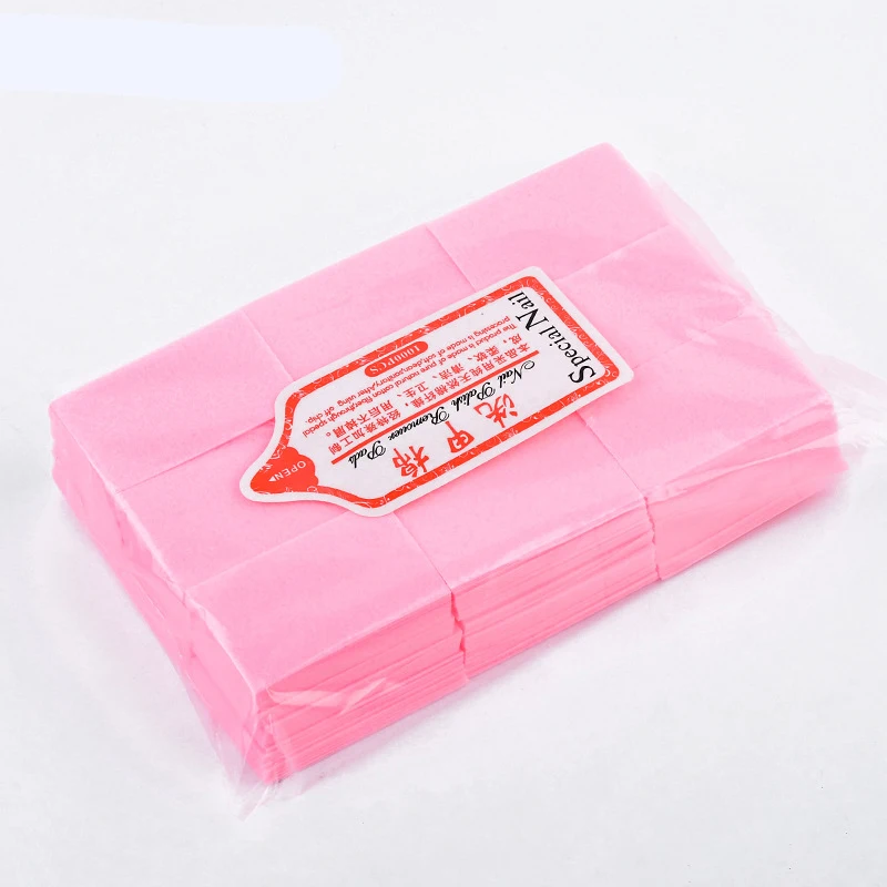 Nail Polish Remover Wipes Cleaning Lint Free Paper Pad Soak off Remover Manicure tool