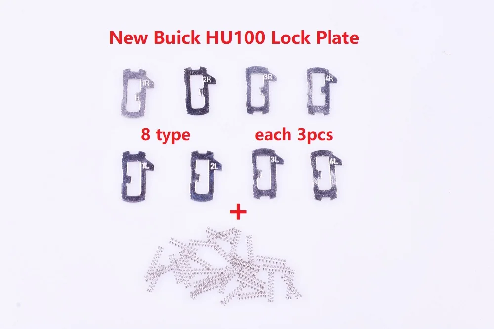 24pcs HU100 Car Lock Reed Locking Plate For Buick Regal GL8 inner Milling Lock Reed Set