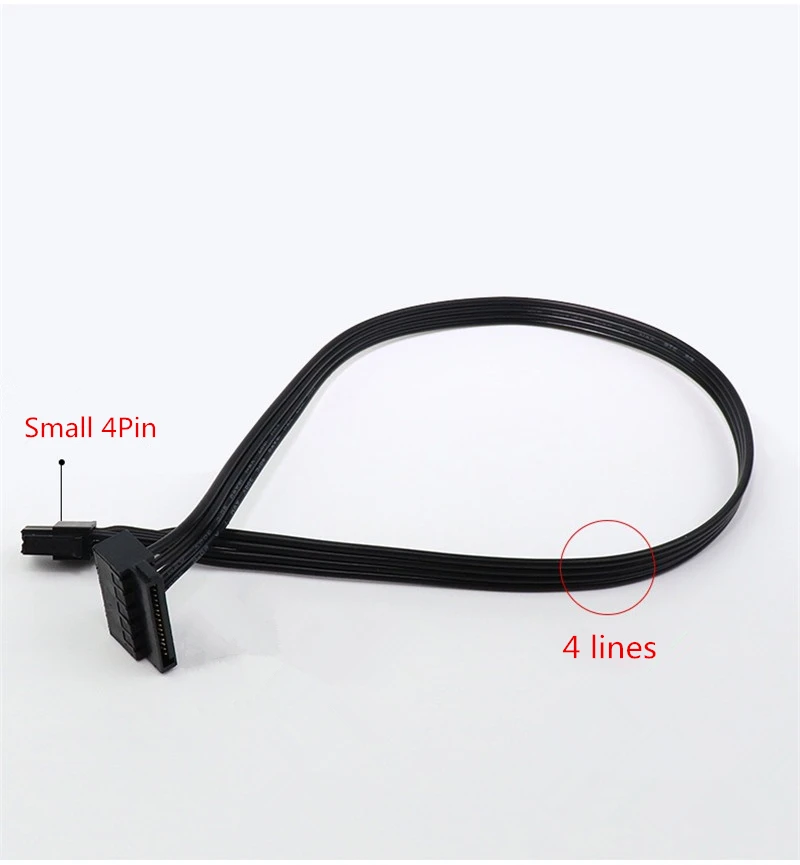4Pin الصغيرة إلى المزدوج SATA SSD كابل امدادات الطاقة إلى 4Pin صغيرة بدوره 2X SATA القرص الصلب سلك الطاقة لينوفو واجهة المجلس الرئيسي