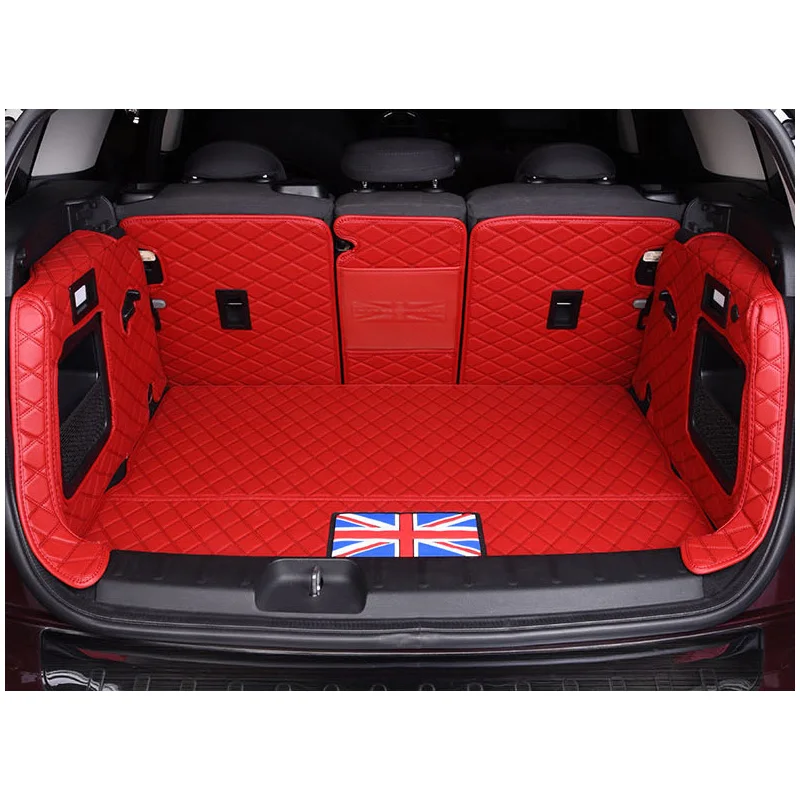 Car Fully Enclosed Trunk Protection Mat Leather Pad For BMW MINI COOPER R56 F54 F55 F56 F60 CLUBMAN Accessories Interior Styling