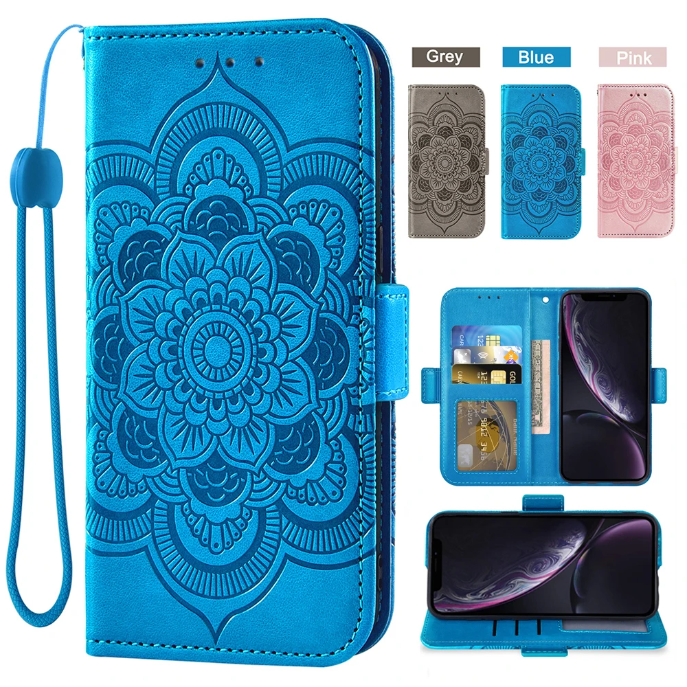 Flower flip cover wallet mobile phone case For Asus Rog Phone 5 Phone 3 Phone 2 Zenfone 7 7 Pro ZE620KL Volta Leather Cover