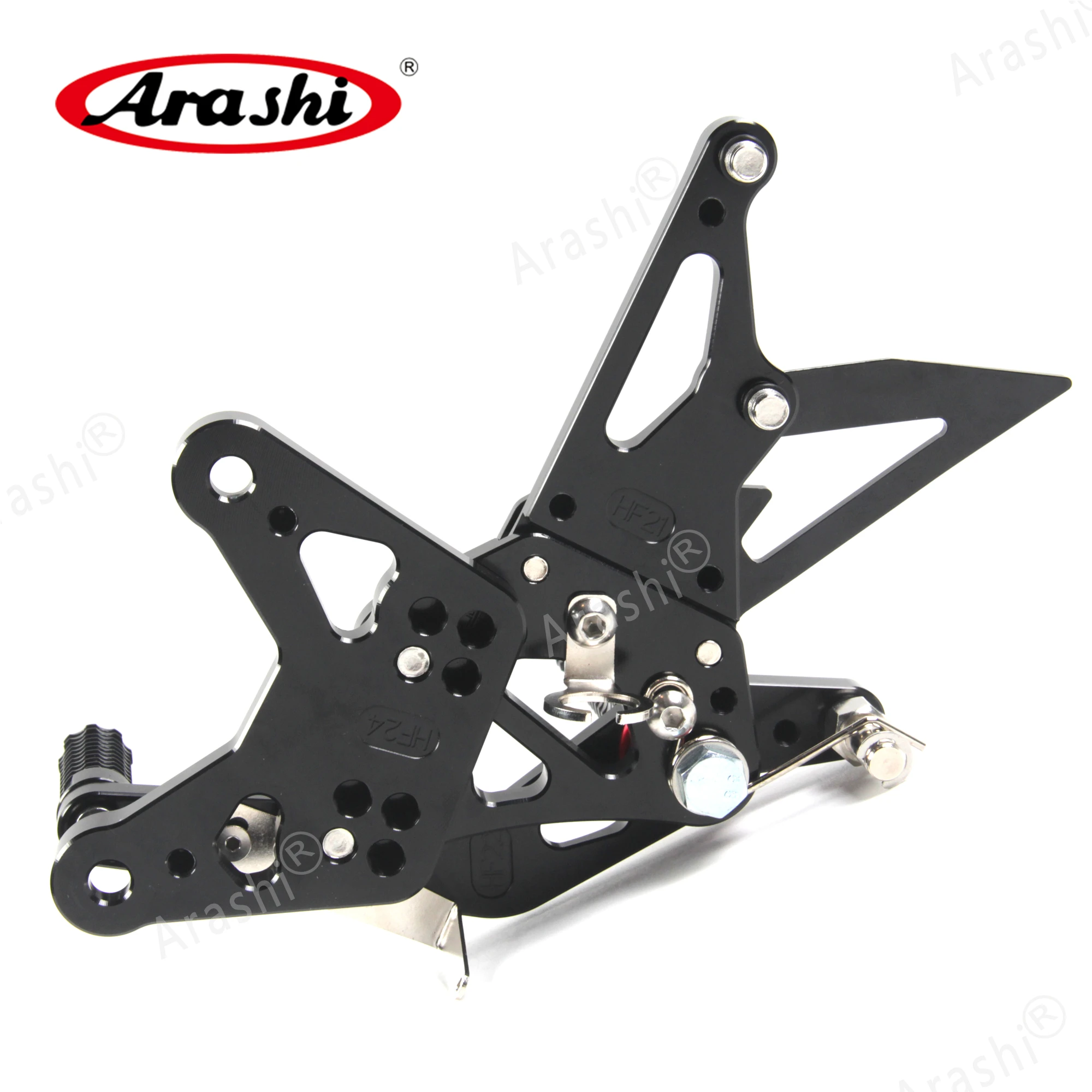 Arashi NINJA ZX6R Quick Shift Rearset Adjustable Footrest Foot Peg Rear Set For KAWASAKI ZX-6R ZX6R ZX636 2015 2016 2017 QS