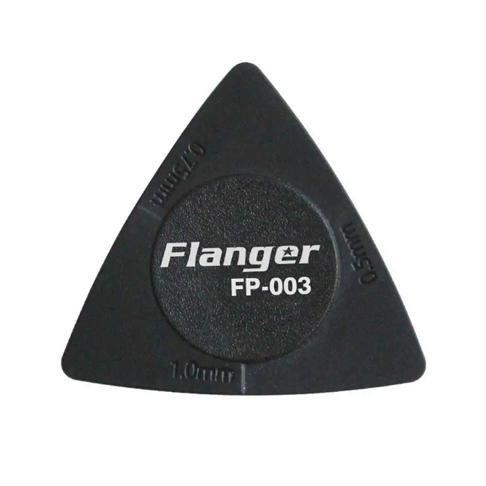 1Pcs Flanger Guitar Picks Triangle Shape Guitar Picks Anti-slip ABS Material Picks Guitar Parts & Accessories Black White Color