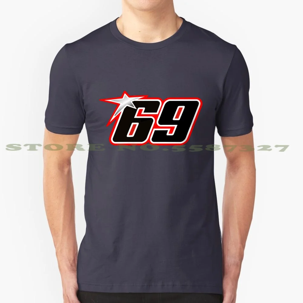 Hayden 69 100% Pure Cotton T-Shirt 69 Nickyhayden Nickhayden Sport Motoracer Usa America Repsol