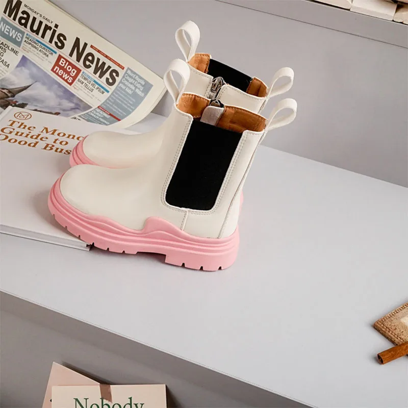 Bottes de fumée pour enfants, chaussures pour filles, grands garçons, automne et hiver, nouveau, 2022