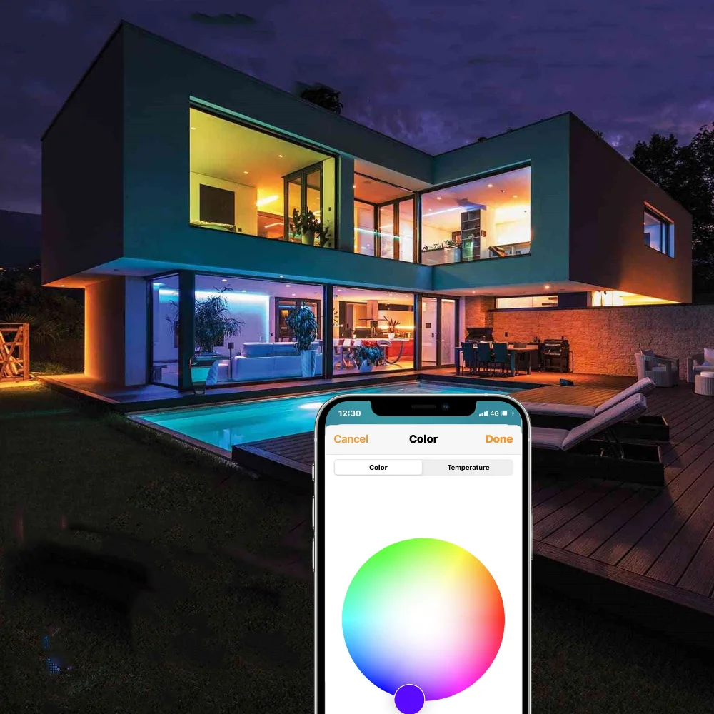 Homekit WIFi Smart Bulb colore B22 E27 E26 dimmerabile RGBWC 7W Siri controllo vocale domotica