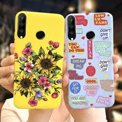 For Honor 20 Lite Case MAR-LX1H Phone Cover Soft Silicone Fashion Label Painted Case For Honor20 Lite Huawei Honor 20S Bag 6.15