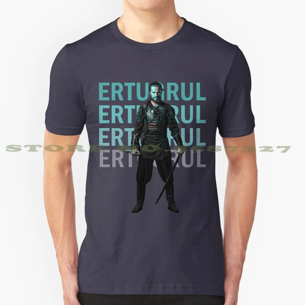 Dirilis Ertugrul 100% Cotton T-Shirt Turkce Kayi Ertugrul Gazi Ottoman Empire Khan Turkish Turkey Turkiye One 1 Seljuklu Dizi