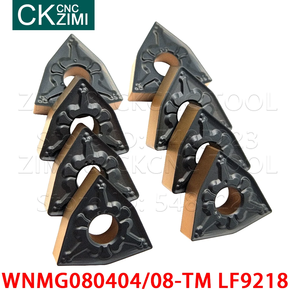 WNMG080404-TM LF9218 WNMG080408-TM LF9218 كربيد إدراج الخارجية تحول أدوات التصنيع باستخدام الحاسب الآلي الميكانيكية مخرطة القاطع أداة WNMG للصلب