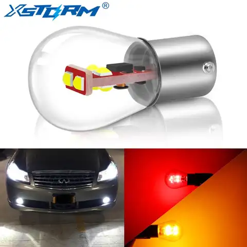 LED Car Signal Bulbs 1156 BA15S XSTORM