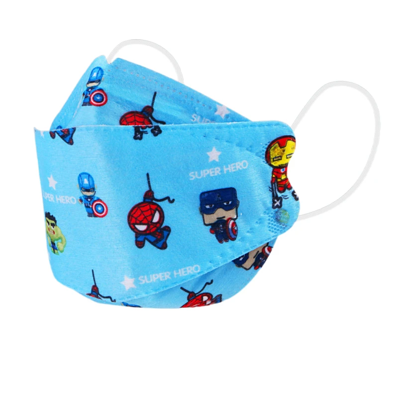 Disney Disposable Child Mask Spiderman Stitch Cartoon Face Shield Mask Cute 4 Layer Fashion Mascarilla Girls Boys Mouth Mask