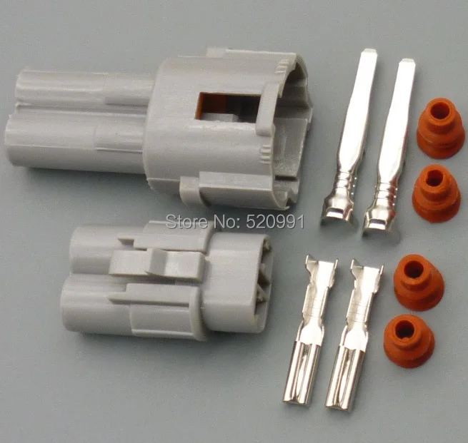 shhworldsea  2.0mm 2p 6180-2321 6187-2311 Female Male Kit  Sealed Automotive Connector For Honda