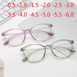 Gafas ópticas Retro de ojo de gato para mujer, lentes transparentes para miopía, 0,5, 1, 1,5, 2, 2,5, 3, 3,5, 4, 4,5, 5, 5,5, 6