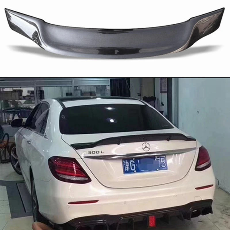 For Mercedes W213 2016-2020 E-class E200 E300 E320 Spoiler Carbon Fiber Multiple categories STYLE Car Rear Trunk Wing Spoiler