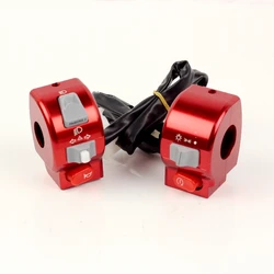 Electric Motorcycle Scooter Switch Assembly Cnc Aluminum Alloy 22mm Aluminum alloy CNC switch assembly free shipping