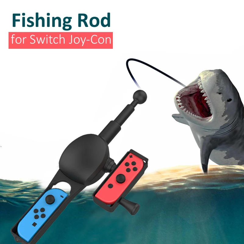 Canna da pesca NS Switch per negozi Bass Pro/pesca planetaria per Nintendo Switch OLED Joy-Con accessori per Controller di gioco da pesca