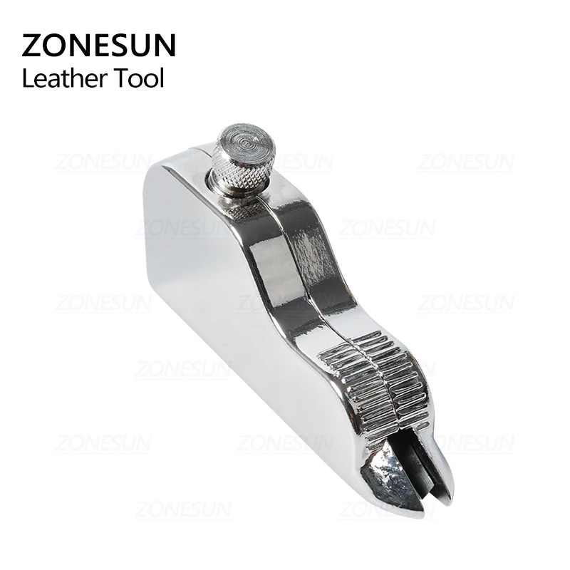 ZONESUN Manual Multi-functional Adjustable Stainless Steel DIY Leather Craft Tool V-type Groover Trenching Machine