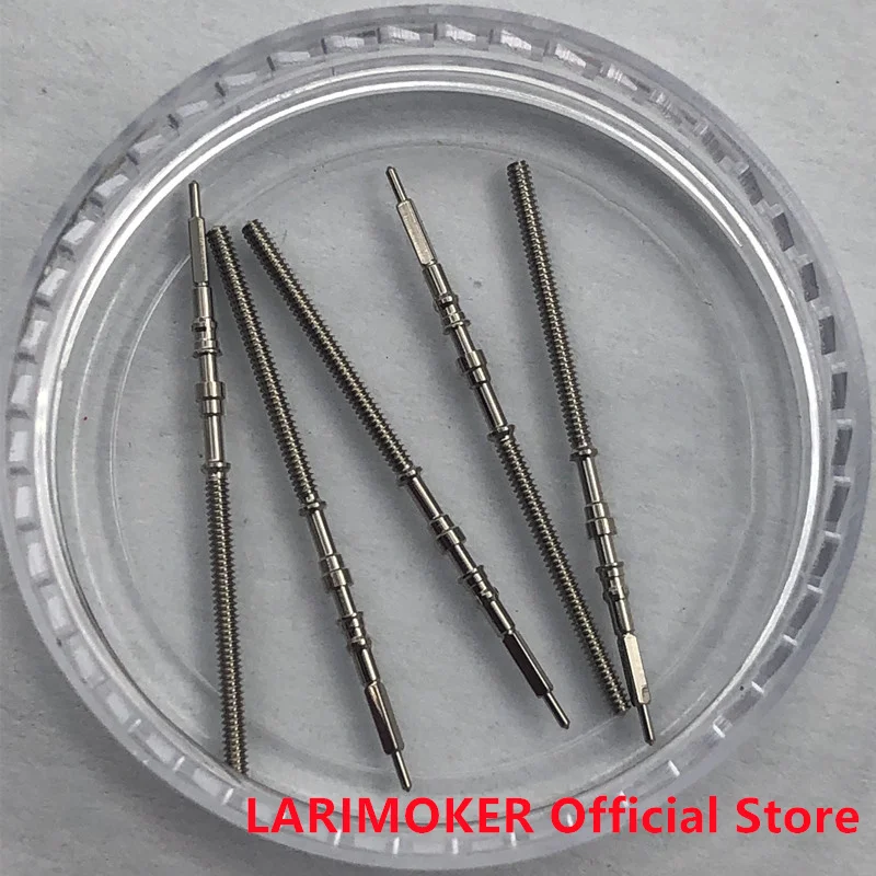 LARIMOKER Suitable NH Series Movement Watches Steel Stem Rod Crown Gear Watches Parts NH34 NH35 NH36 NH37  NH38 NH39