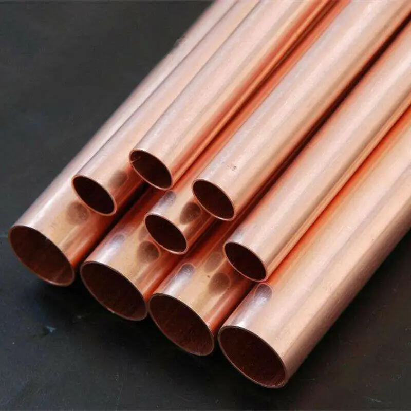 500mm Length Copper Tube 99% Pure T2 Cu Hollow Industrial Pipe Tubes OD 3 4 5 6 7 8 9 10 mm  ID 1 2 3 4 5 6 7 8 9mm