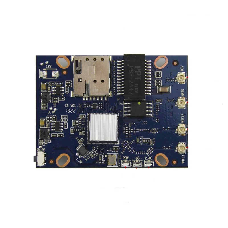 4G LTE modem control board RJ45 interface 1X 10/100Mbps WAN/LAN,Serial port*2 Support GNSS for wi fi router with sim card