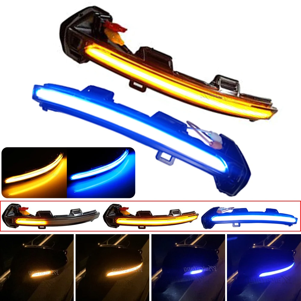 

2 шт. Динамический указатель поворота для VW Golf MK8 VIII GTI R 8 GTD GTE светодиодный указатель поворота зеркальный индикатор последовательная стрелка 2020 2021 2022