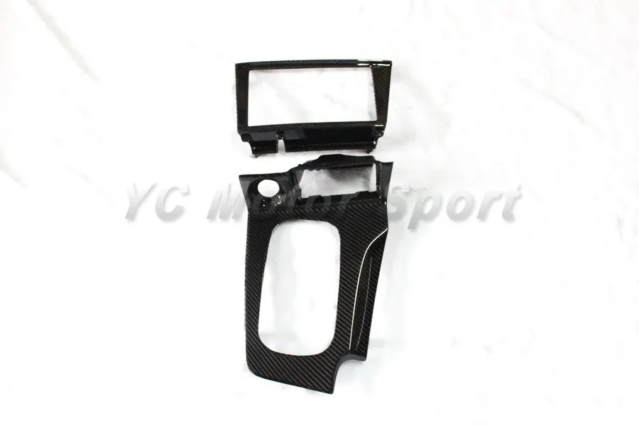 Car Accessories Dry Carbon Fiber Interior Trim Cover Fit For 1999-2002 R34 GTR GTT RHD Gear Surround & Monitor Surround