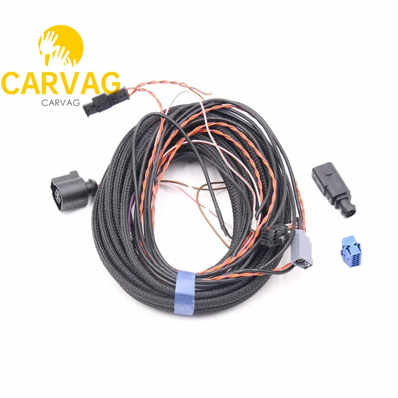 

For VW Passat B8 Golf 7 T-roc Rear View Camera Wire Reversing Badge Camera Cable Harness - Highline