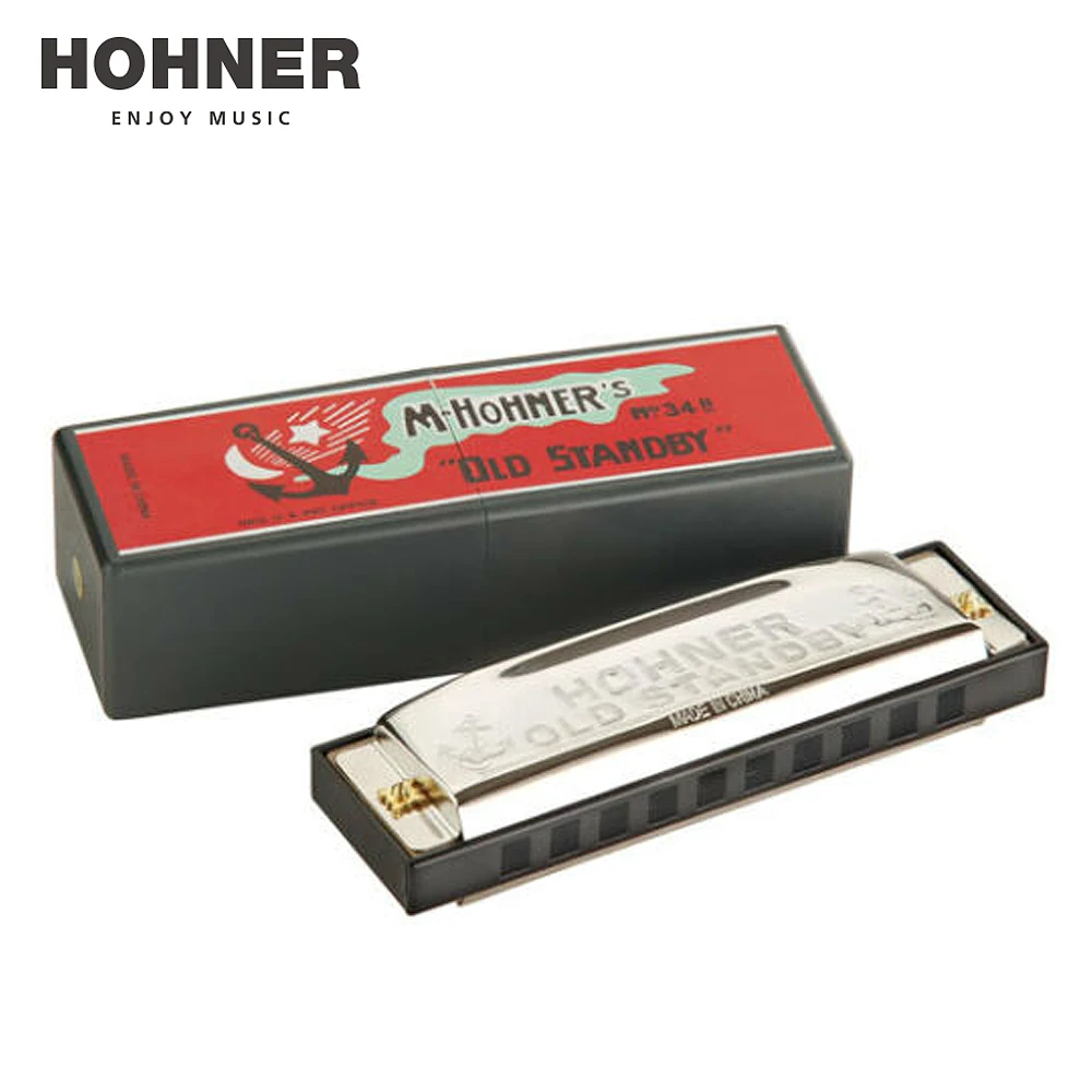 HOHNER 'OLD STANDBY' 34B 10홀 블루스 하모니카 C단조 – 전문가가 선택한 클래식 블루스 하모니카의 진실