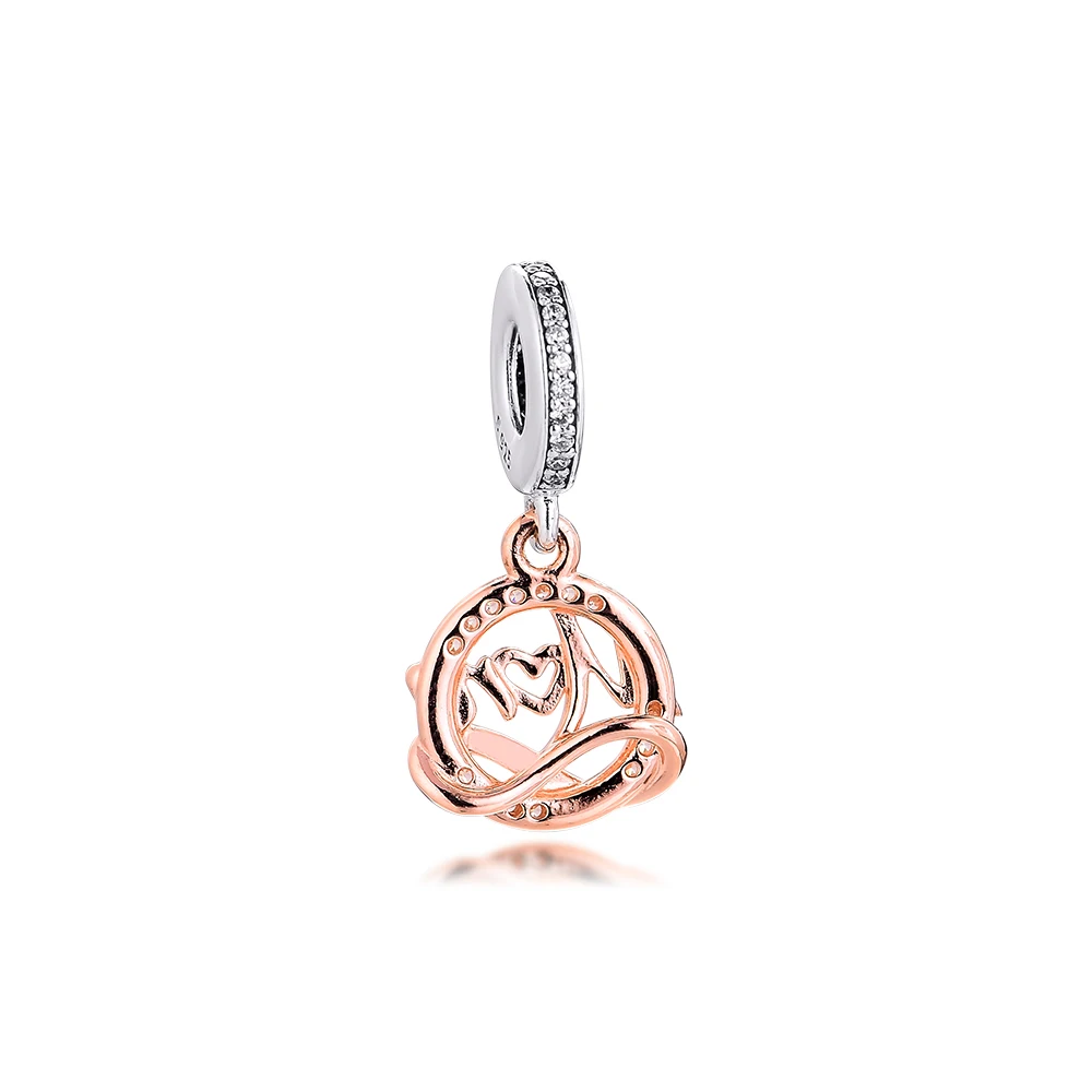 

Двухцветные Подвески Mum Dangle Charm 2021, бусины на день матери для изготовления ювелирных изделий, подходят для оригинальных браслетов, модные женские бусины DIY