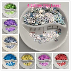 4mm 6mm 8mm Flat Round Laser PVC Loose Sequin Paillette Sewing Craft For Wedding Decoration Garment Dress Shoe Cap DIY Wholesale