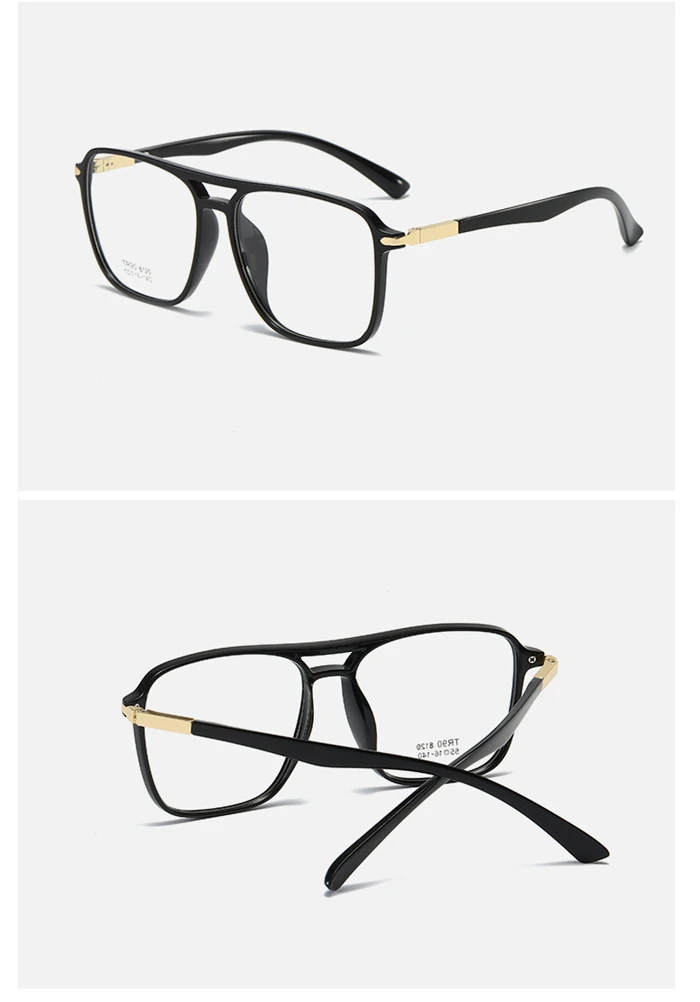 Olivgrüner Rahmen übergroße Myopie Brille Anti blaue Strahlen tr90 Studenten verschreibung pflicht ige Brille Dioptrien 0-800-0, 5-1, 5 bis-0,5 – Detail 12