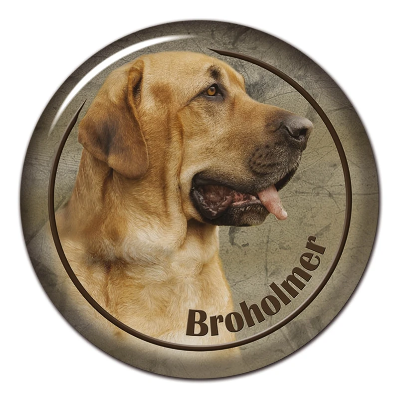 

S30477# 13CM/15CM/17CM PVC Decal Broholmer Dog Car Sticker Waterproof for Bumper Rear Window Laptop Toilet