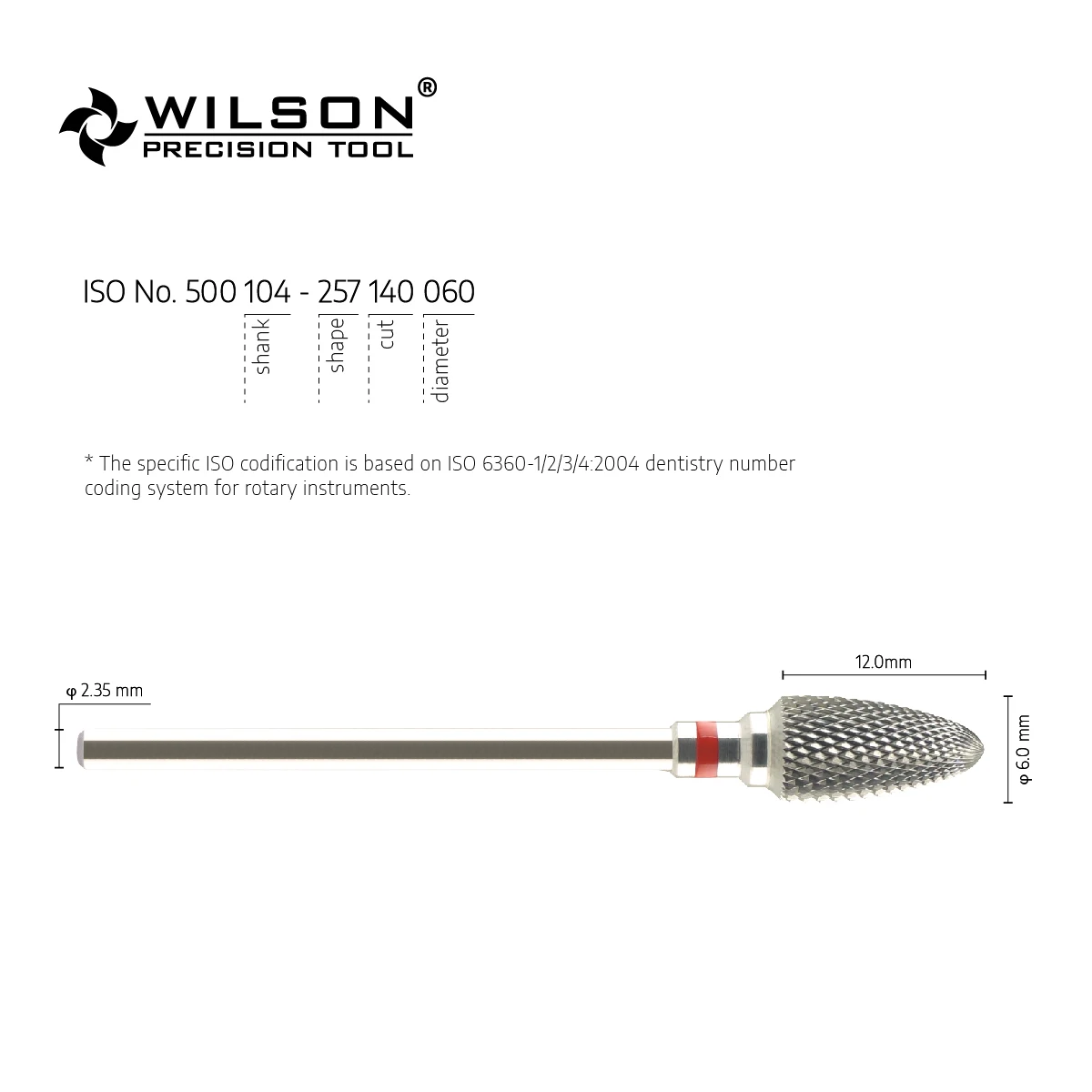 WILSON PRECISION TOOL 5000222 Tungsten Carbide Burs For Trimming Metal/Acrylic