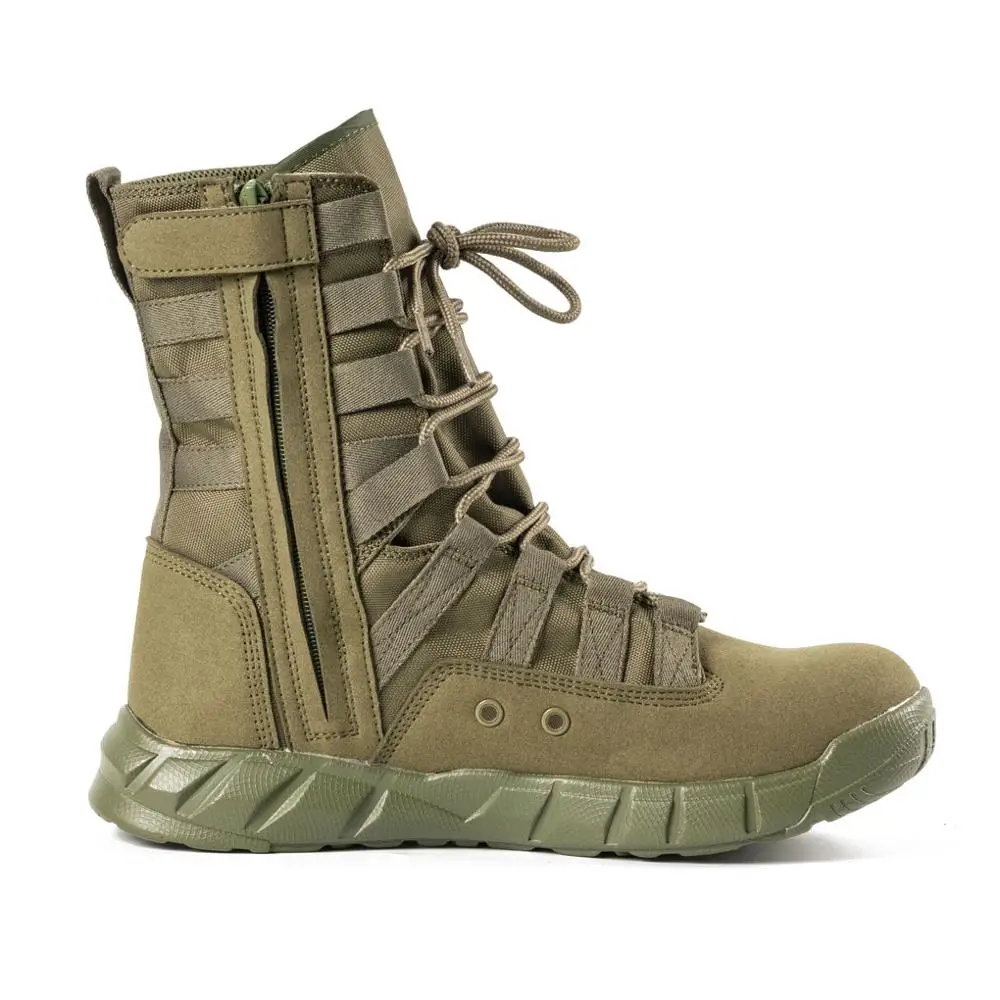 Combat Boot Men Women Climbing Training Lightweight Tactical Boots Outdoor Hiking Breathable Mesh Army Shoes 4.5