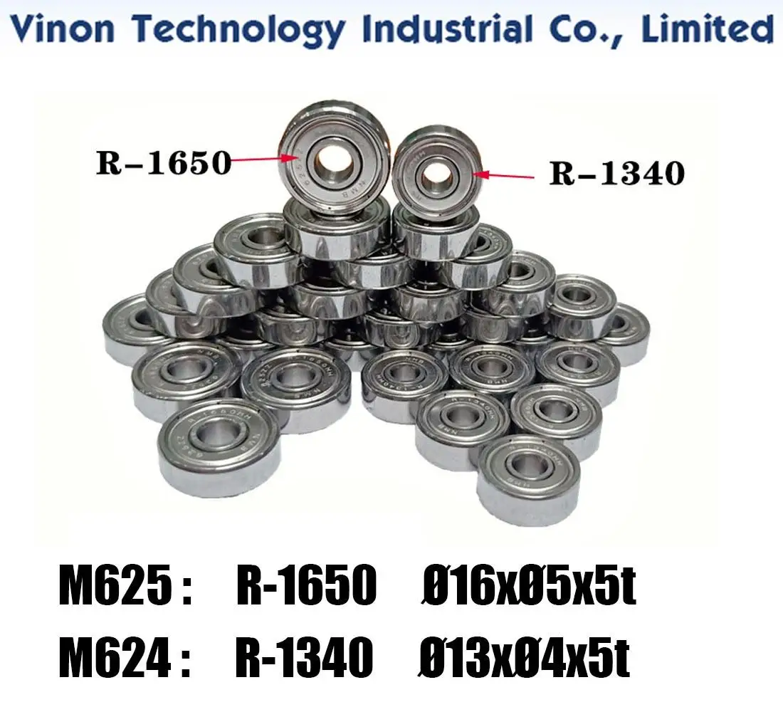 (5PCS/Set) EDM Parts Bearing 624 (R-1340 Ø13xØ4x5t) for Wire Cutting Machines