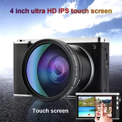 4K Ultra High Definition 24 Million Pixel 1080P 12X Optical Zoom Micro Single Camera 4 Inch IPS Screen Touch Screen SLR Camer