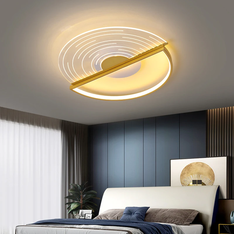 

Modern led ceiling lamp black gold home Indoor Lighting decoration lamps for villa living room bedroom dining iron chandeliers