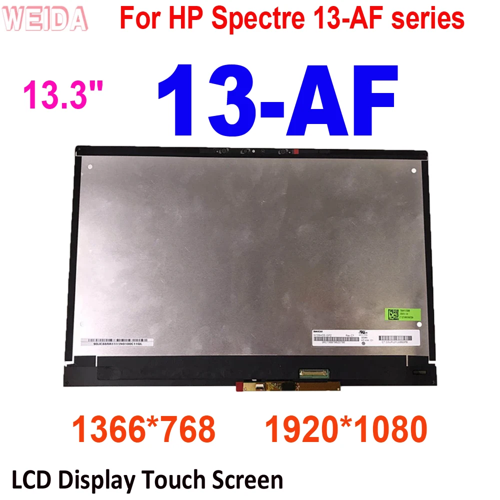 

13.3" LCD For HP Spectre 13-AF series LCD Display Touch Screen Glass Digitizer Assembly for 13-af052na 13-af054na 13-af004na