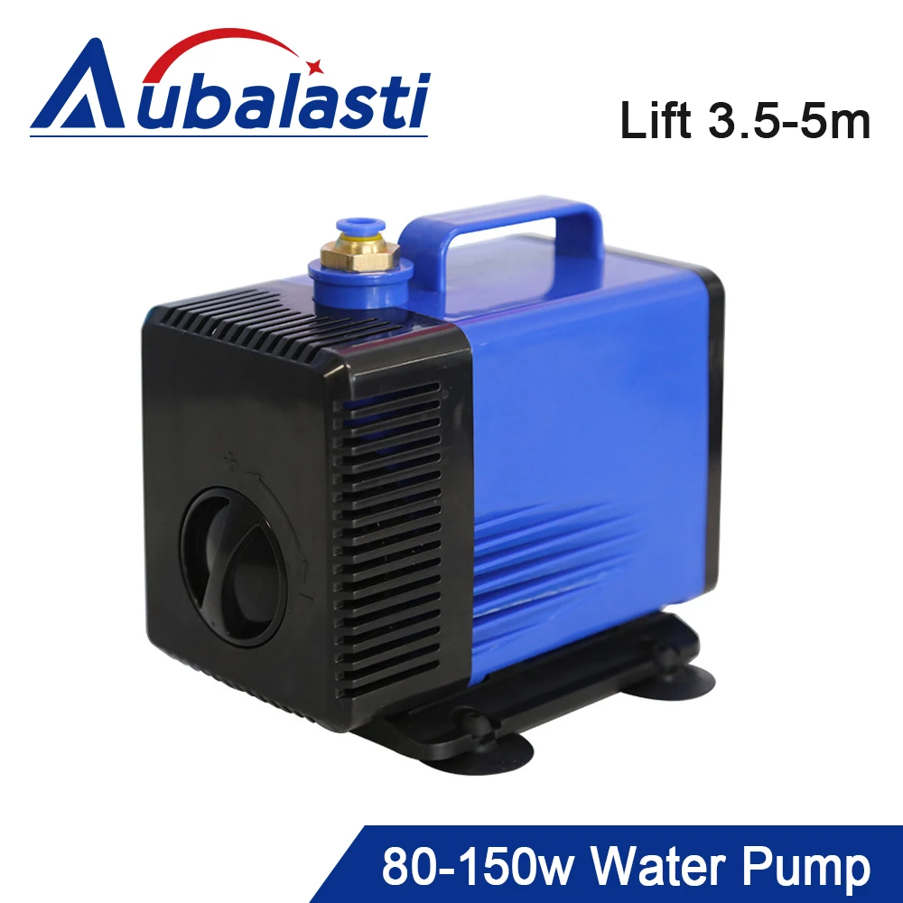 Aubalasti Water Pump 80w 100w 150w Lift 3.5-5m 220V Caliber 8mm Engraving Machine Tool for CNC Router Spindle Motor