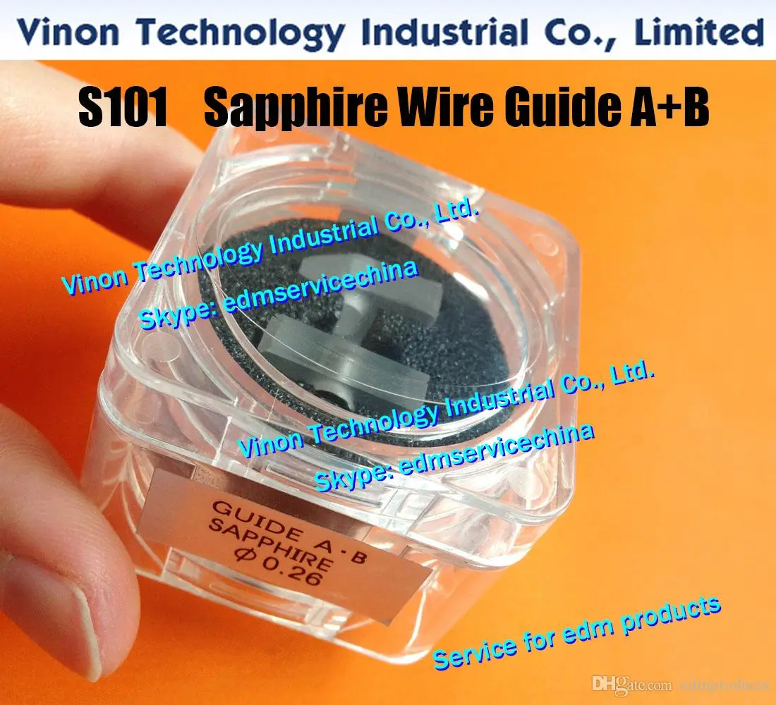 d=0.26mm Sapphire Split Wire Guide A+B S101 3080629 edm Upper Guide AB Set 0.26mm 0204681 for AQ,A,EPOC,AQ325,0200283 wire-cut