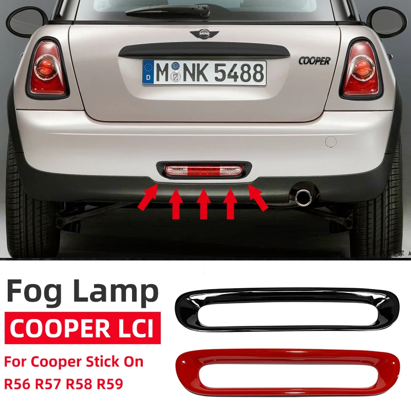 Rear Fog Lamp Cover Plastic Mateial Many Color Cooper Model For LCI Mini Cooper R56 R57 R58 R59