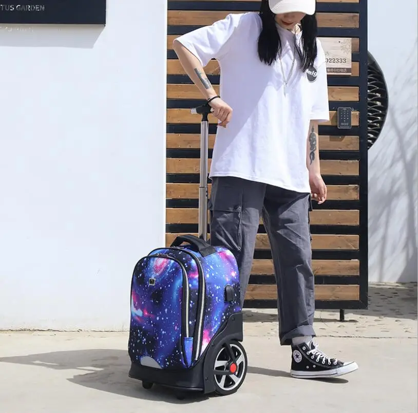 Travel Trolley backpacks bags for teenagers  School Wheeled backpack for girls backpack On wheels Children Rolling luggage Bags