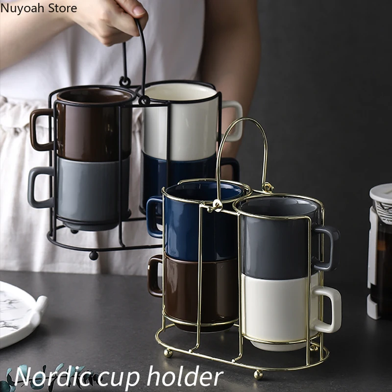 

Household Ceramic Mug Set Nordic Simple Combination 250mL Water Cup Coffee Mug Decoration Modern Home Decoration Accessories