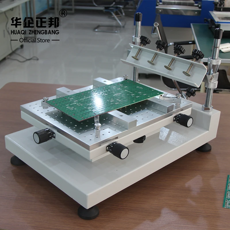 Línea de producción SMT ZB3040H Smt, máquina de plantillas Manual de 250x400mm, impresora de pasta de soldadura, plantilla Pcb de alta precisión