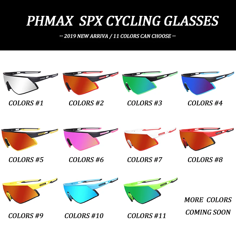 PHMAX Outdoor Sports Road Bicycle Glasses Ultralight Polarized Cycling Sun Glasses Men&Women MTB Bike Sunglasses Goggles Eyewear