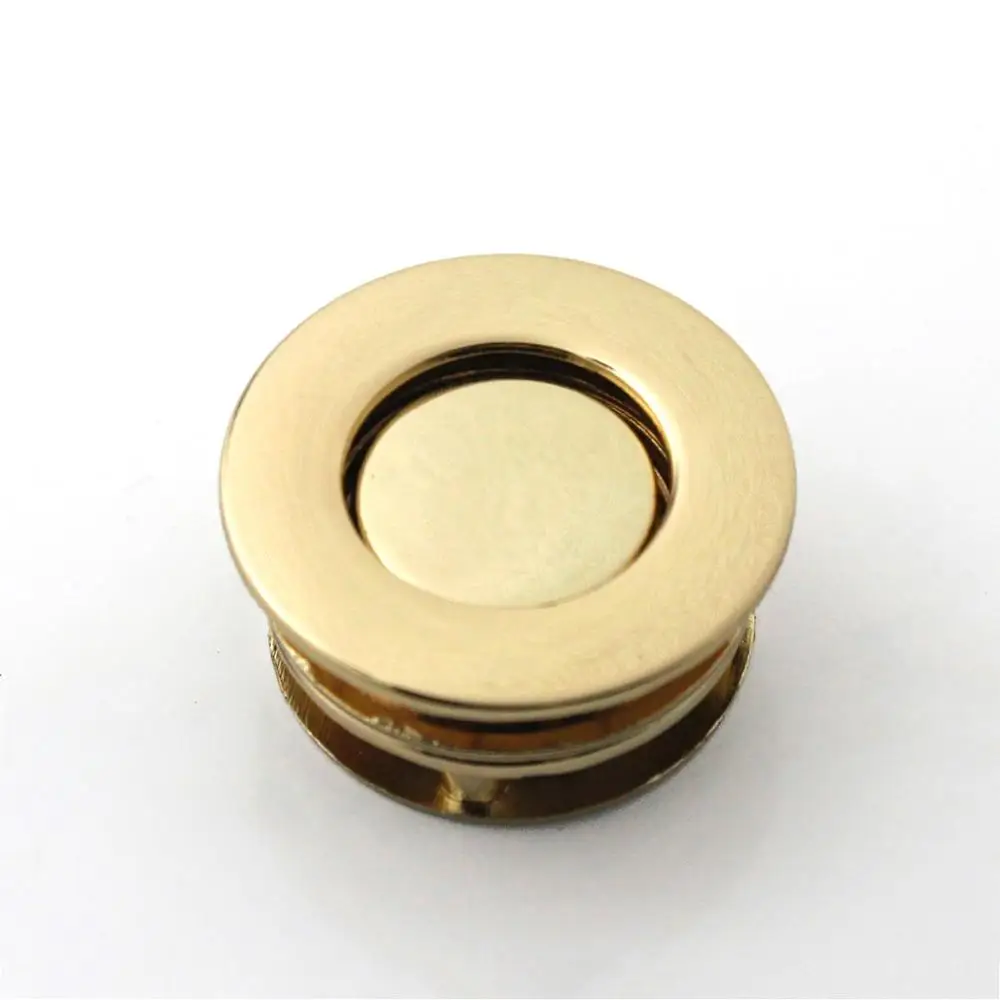 1pcs Metal Button Lock Round Fashion Switch Lock Closure Parts for DIY Handbag Shoulder Bag Purse Hardware Accessories