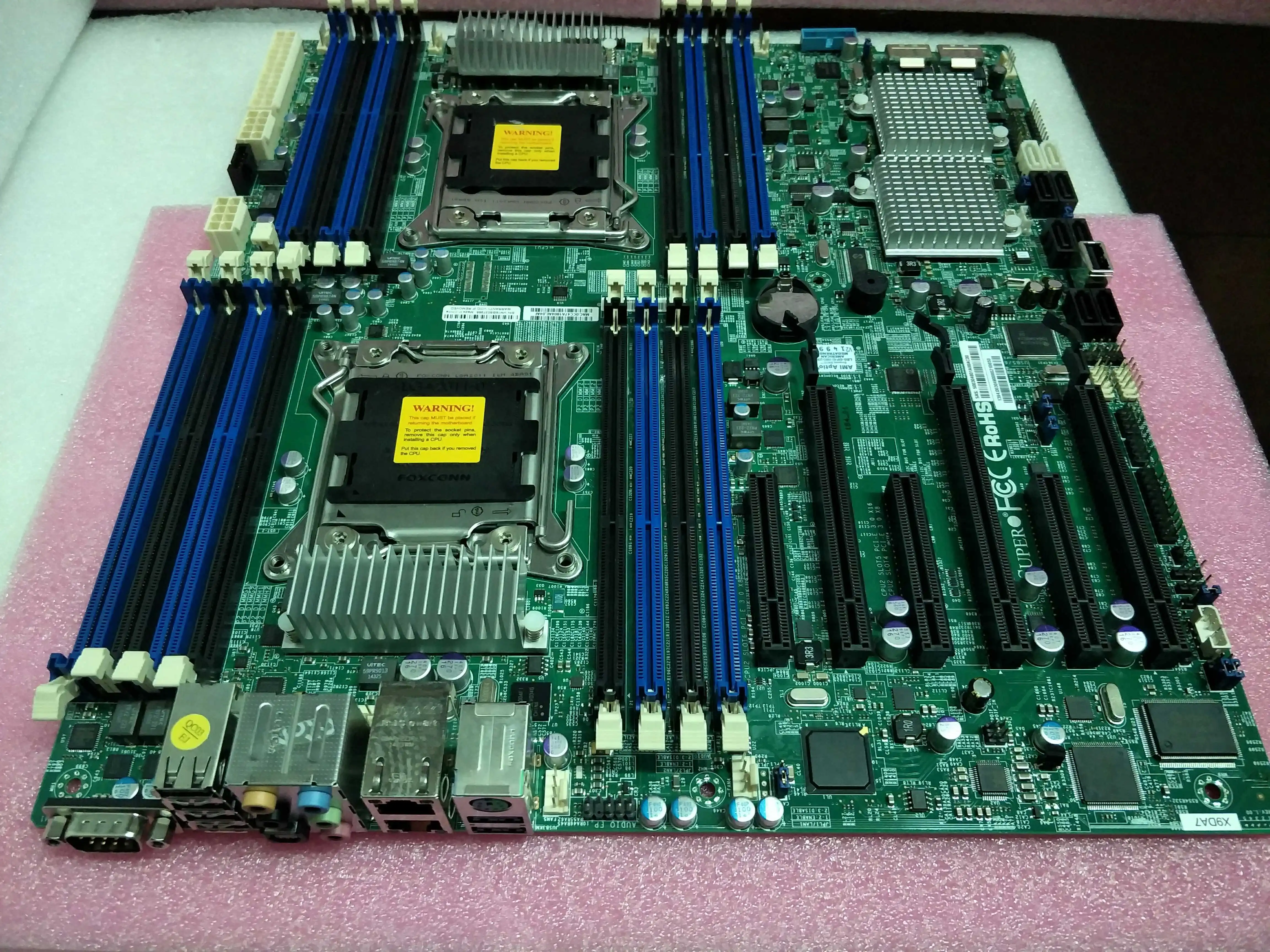 Original ultramicro X9DA7 dual-channel workstation motherboard can be filled with new 2011 pin test intact physical picture