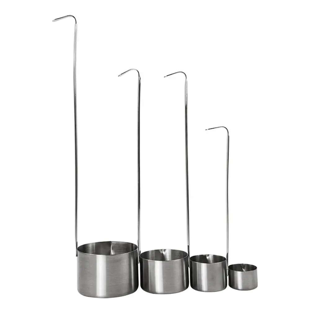 1PC Stainless Steel Wine Measuring Cup Kitchen Bar Measuring Tools Sets For Sauce Oil Coffee Beer Scoop Ladle Spoon With Hook