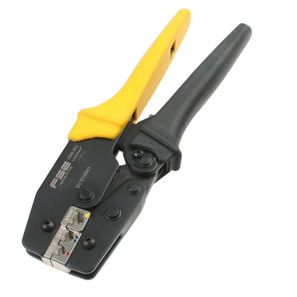 Keine-isolierte terminals crimpen werkzeuge elektrischen zange hohe präzision marke clamp VSNE-10A 0,5-10mm2 20-7AWG hand werkzeuge