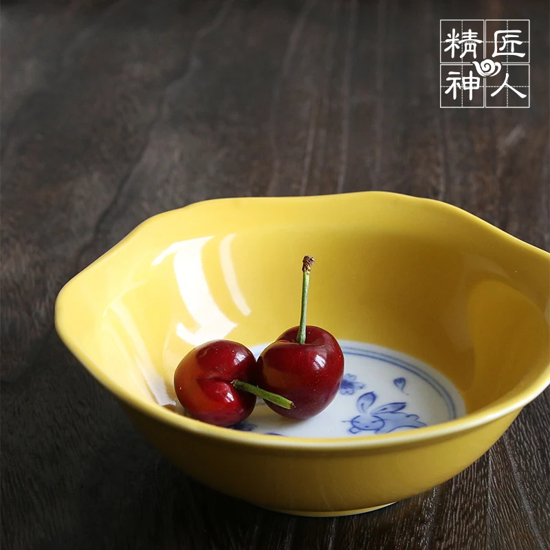 

from Japan cherry blossom play rabbit 】 field ceramic dishes have small bowl pozzo see burn Japanese shallow bowl